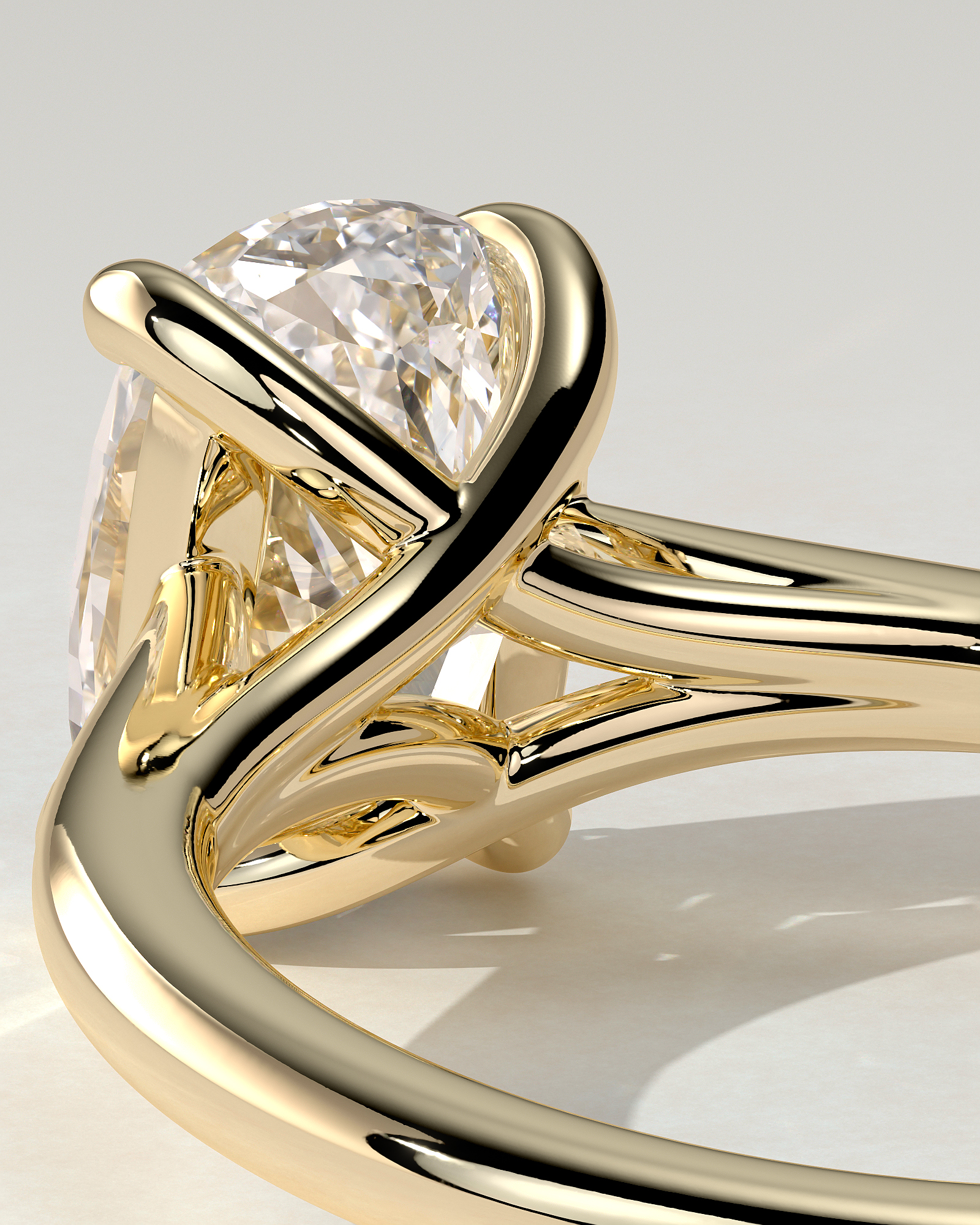 Kelsey Solitaire Cushion Ring