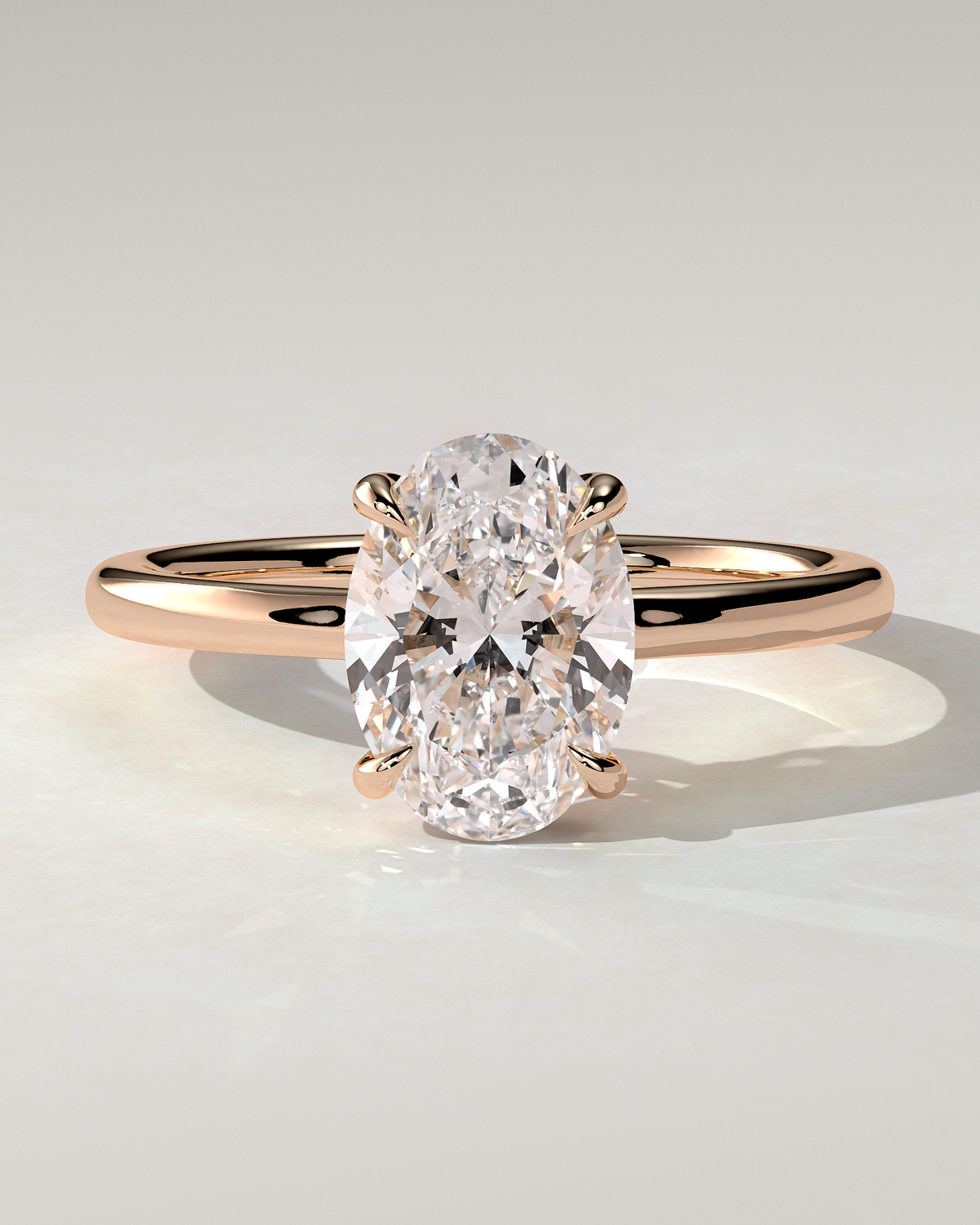 Kiana Solitaire Oval Ring