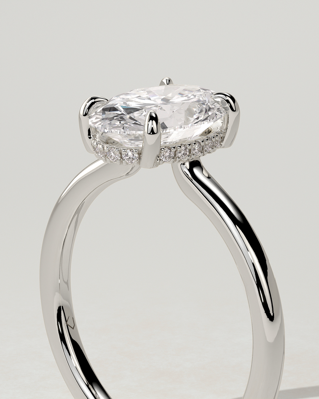 Kiana Solitaire Oval Ring