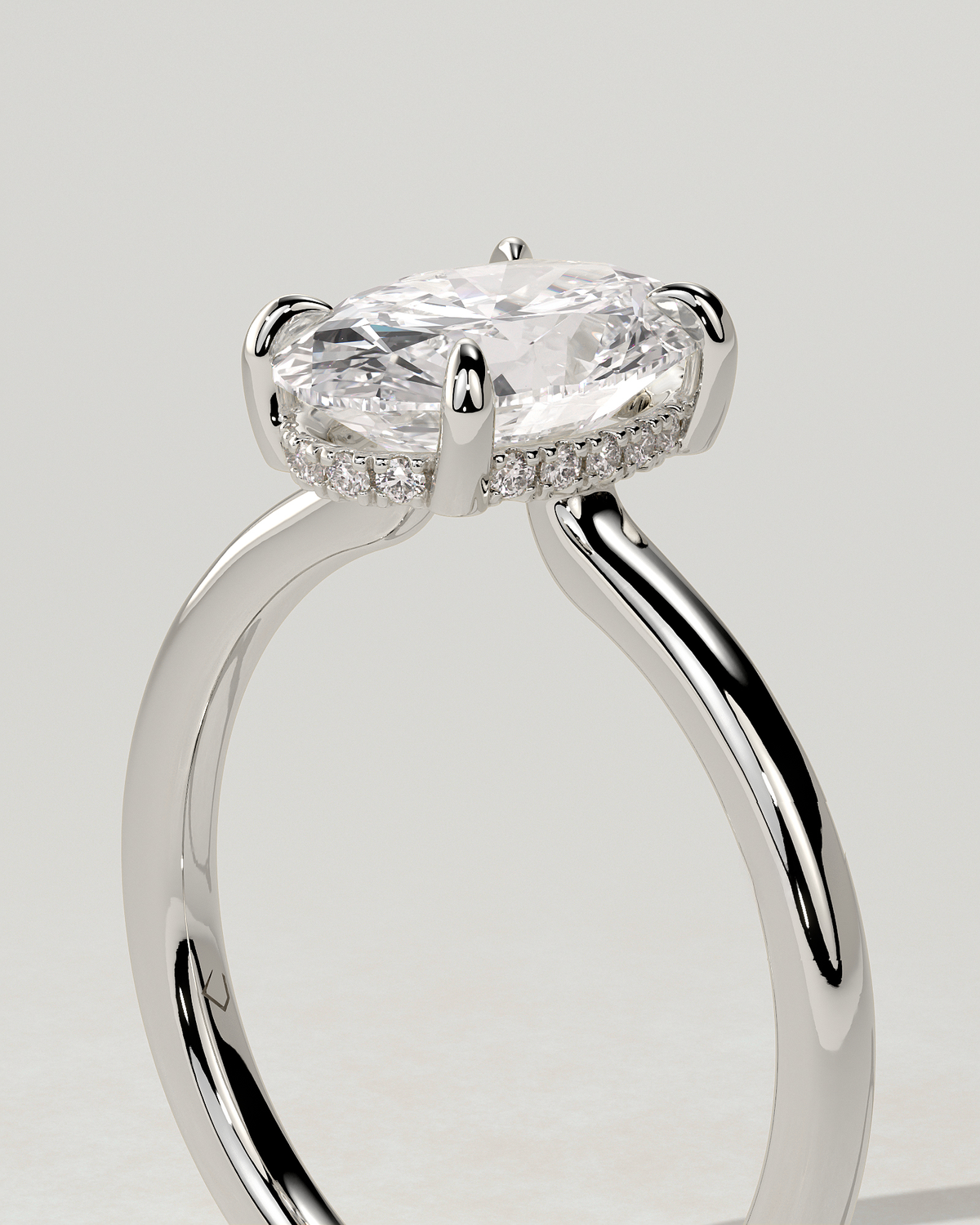Kiana Solitaire Oval Ring