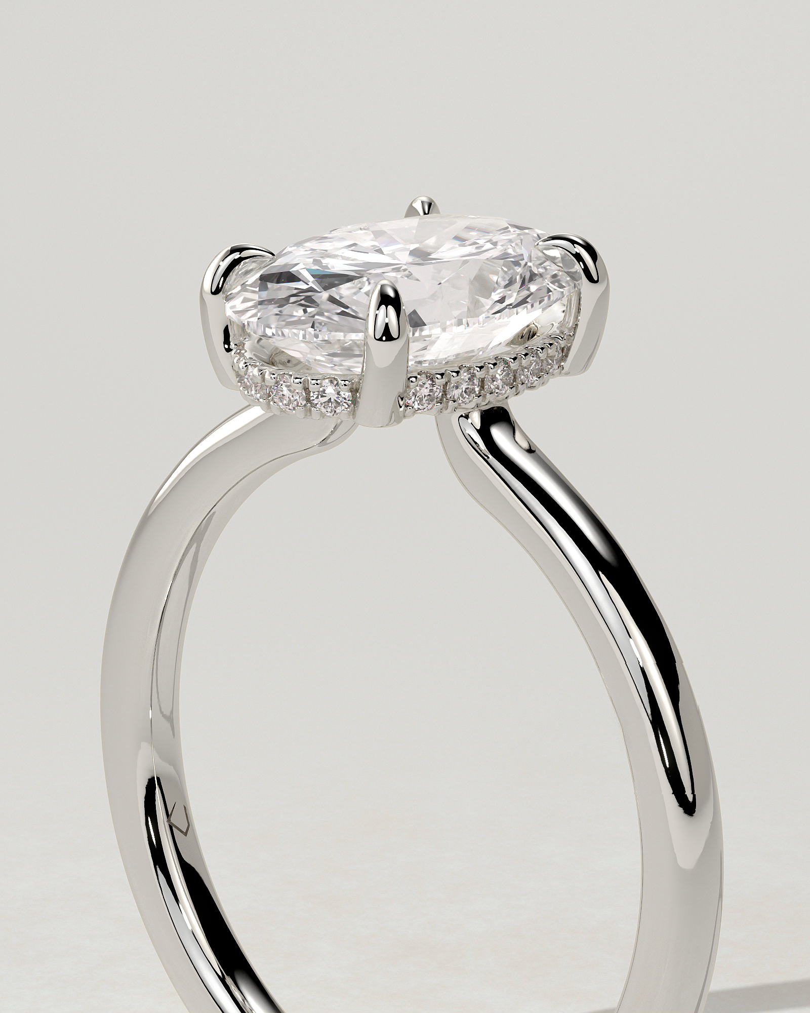 Kiana Solitaire Oval Ring