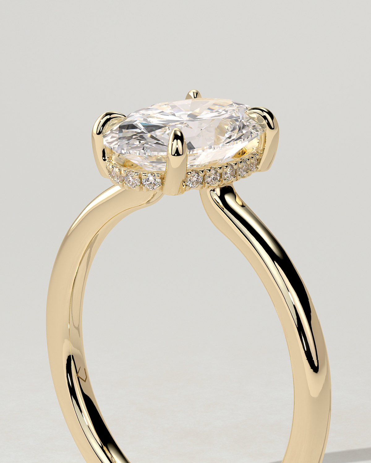 Kiana Solitaire Oval Ring