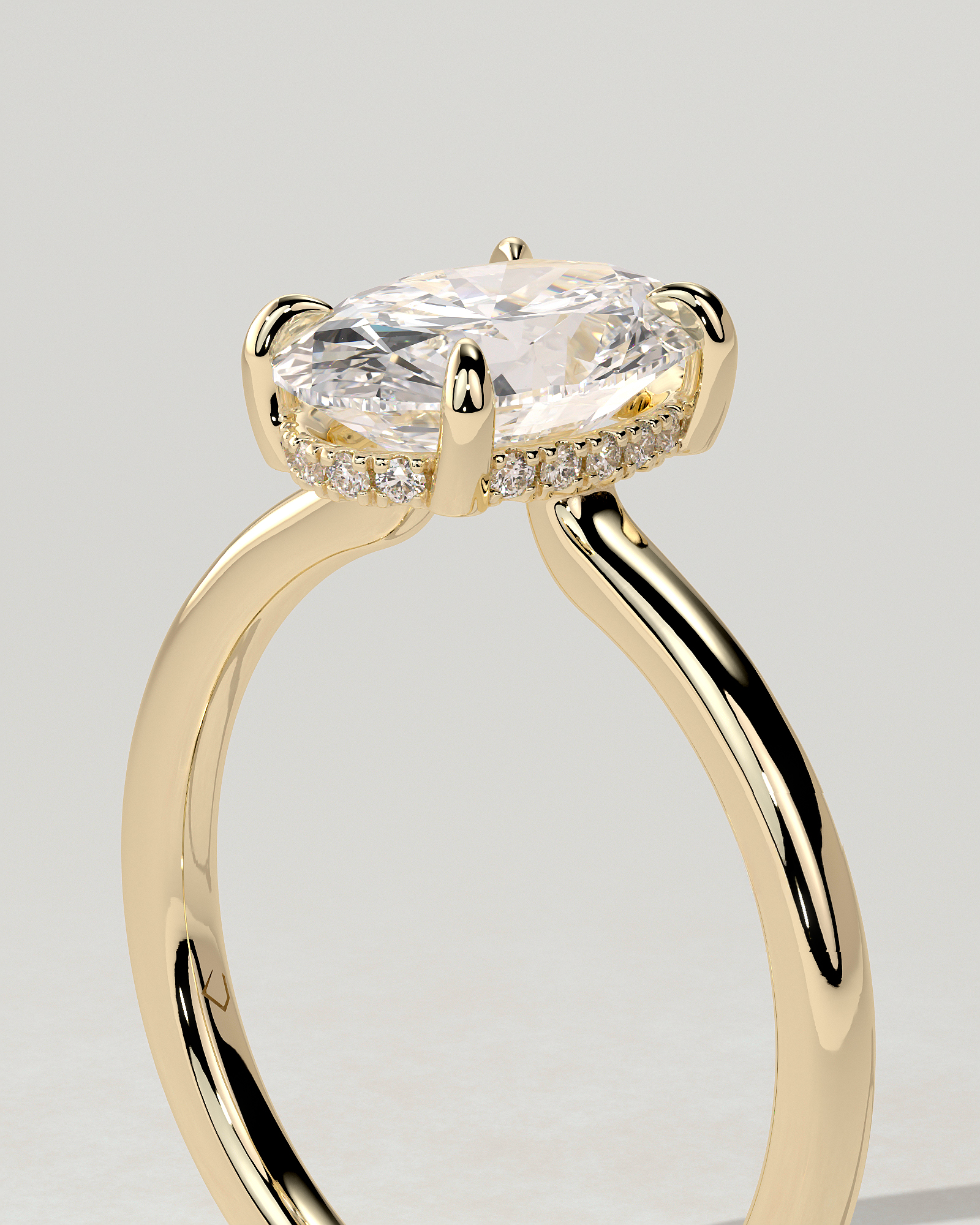 Kiana Solitaire Oval Ring