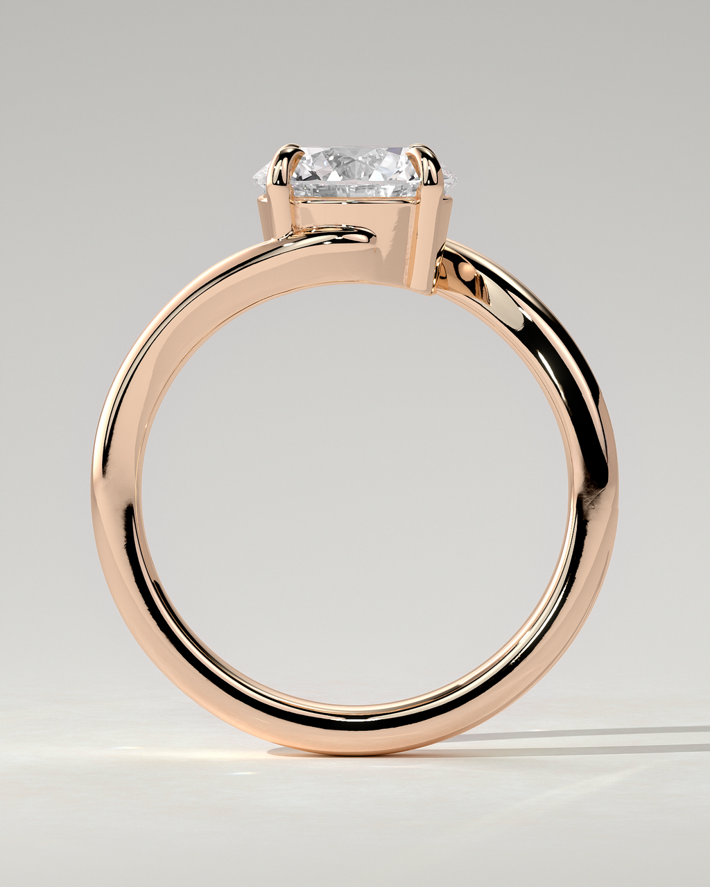 Kimia Solitaire Round Ring