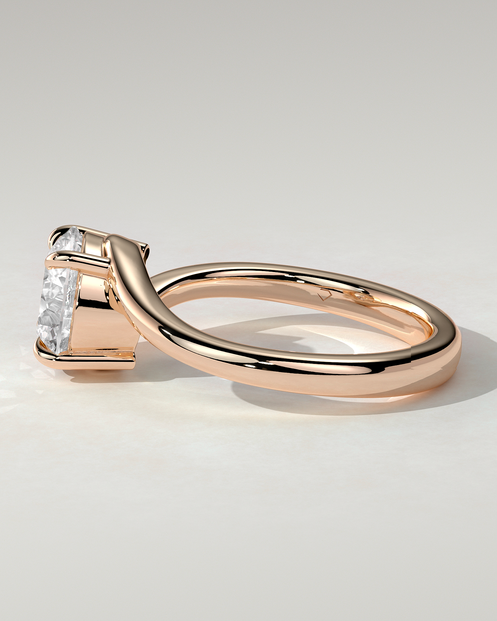 Kimia Solitaire Round Ring