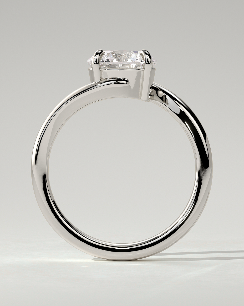 Kimia Solitaire Round Ring