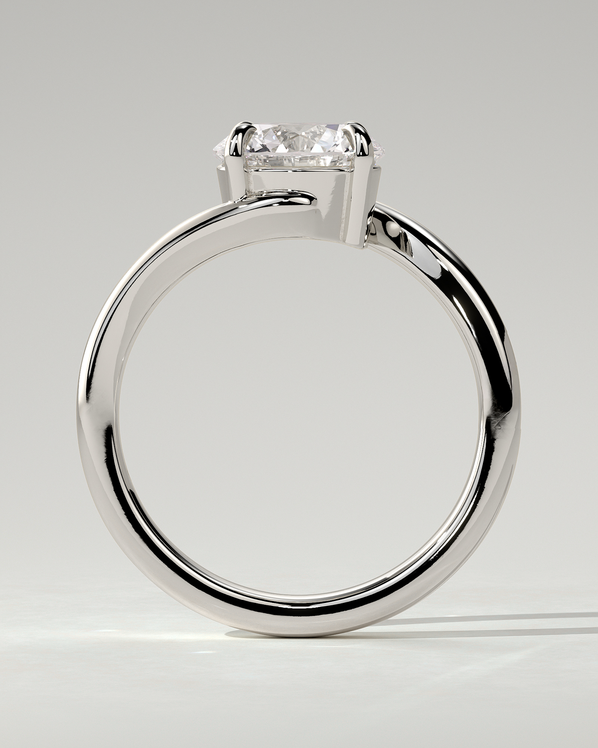 Kimia Solitaire Round Ring
