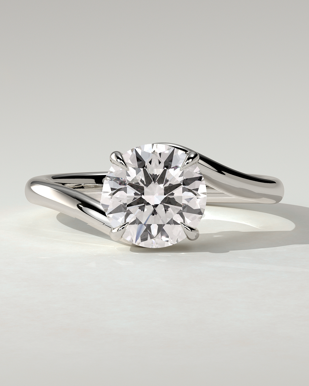 Kimia Solitaire Round Ring