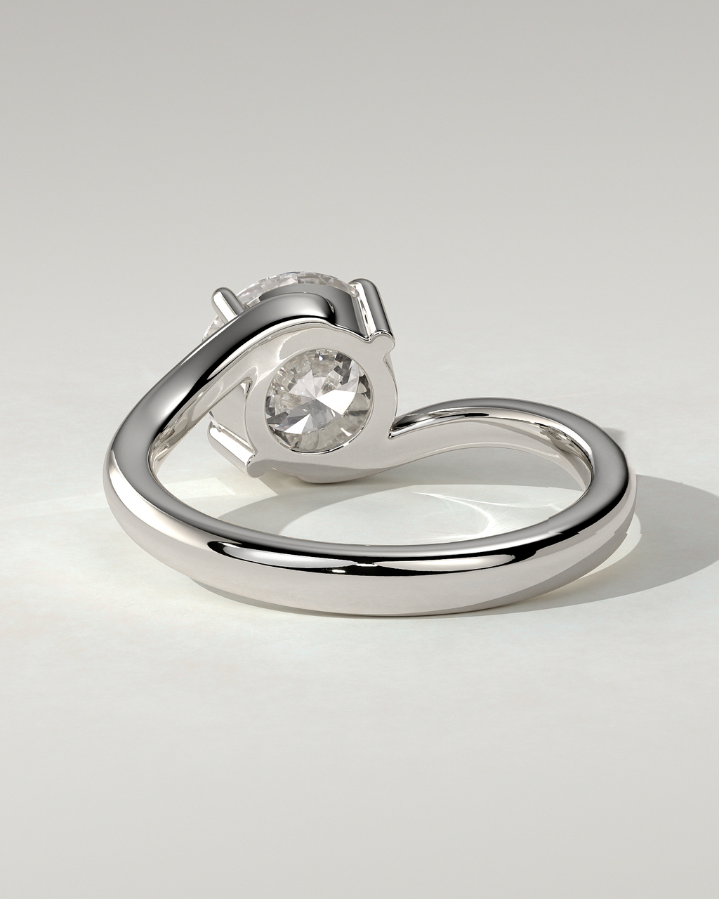 Kimia Solitaire Round Ring