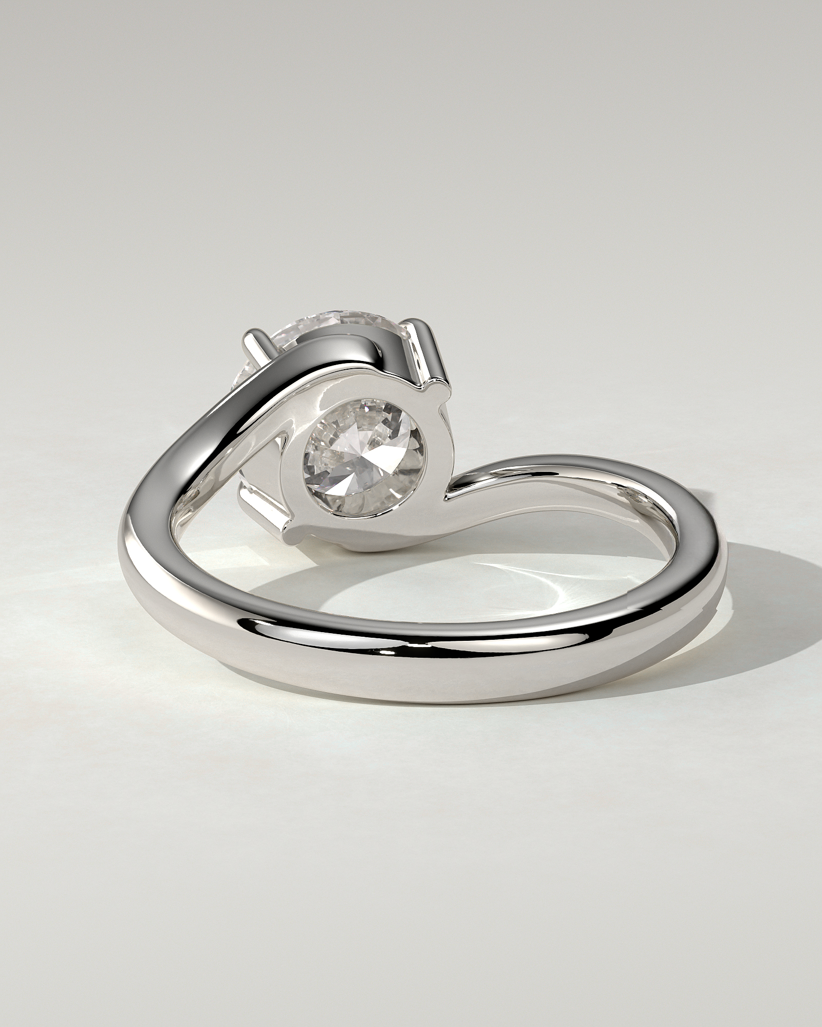 Kimia Solitaire Round Ring