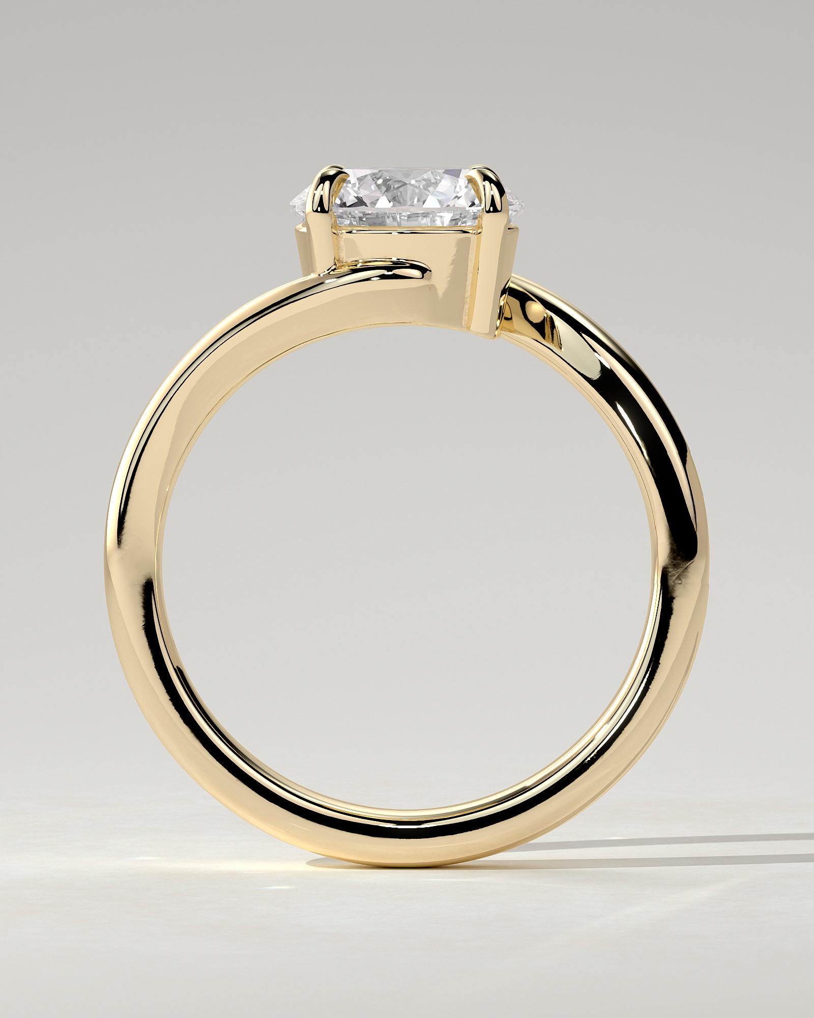 Kimia Solitaire Round Ring