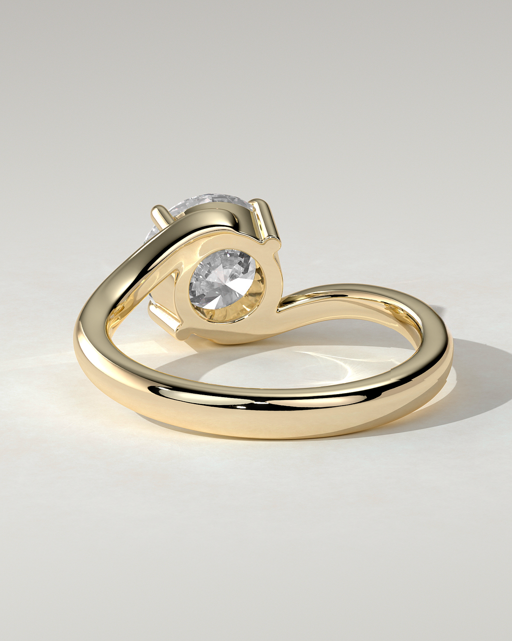 Kimia Solitaire Round Ring