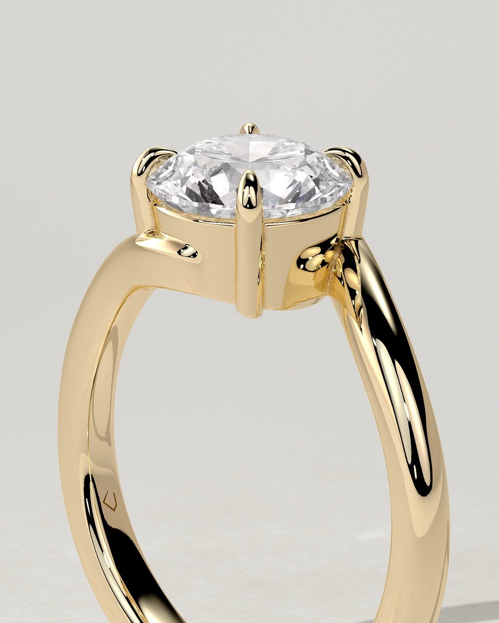 Kimia Solitaire Round Ring