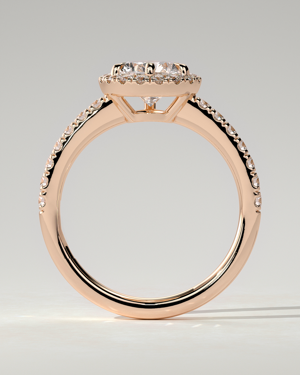 Kirsten Halo Pear Ring