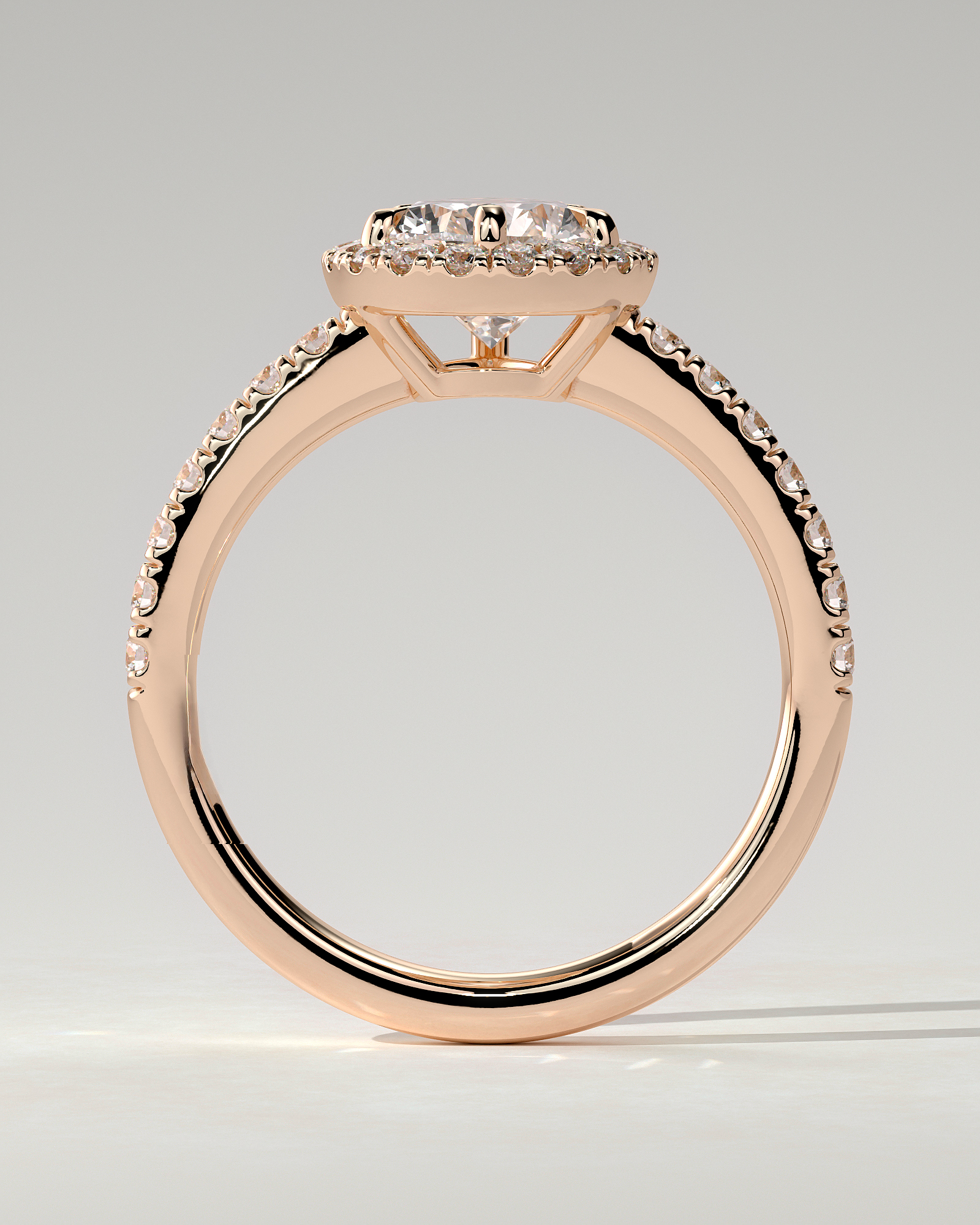 Kirsten Halo Pear Ring