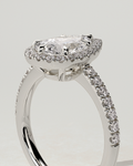 Kirsten Halo Pear Ring