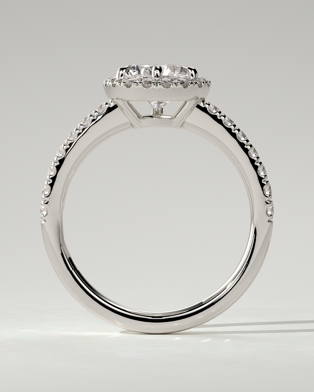 Kirsten Halo Pear Ring