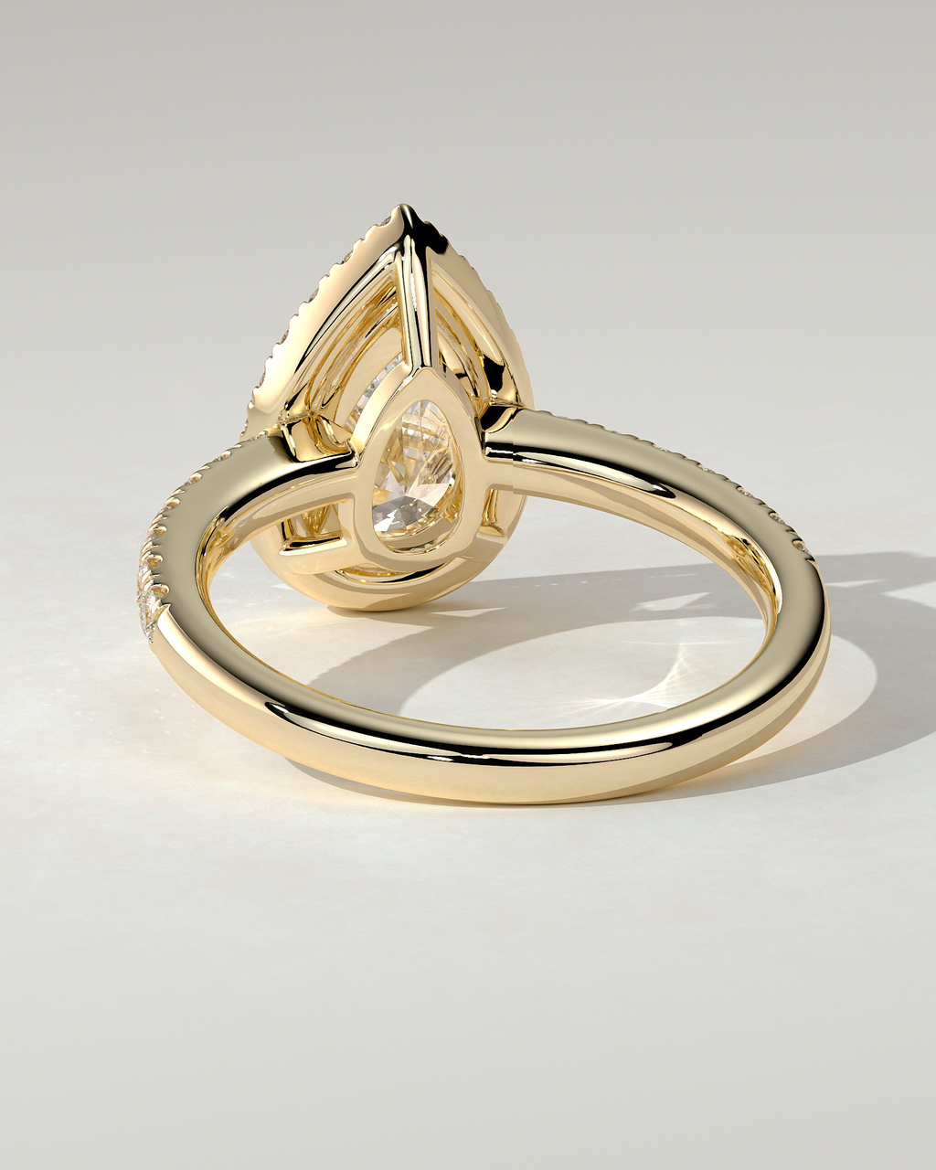 Kirsten Halo Pear Ring