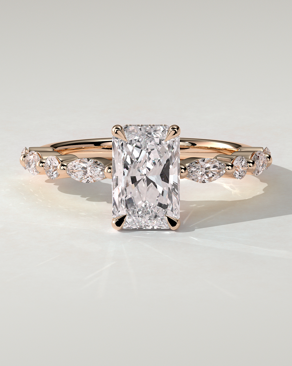 Kyla Solitaire Radiant Ring
