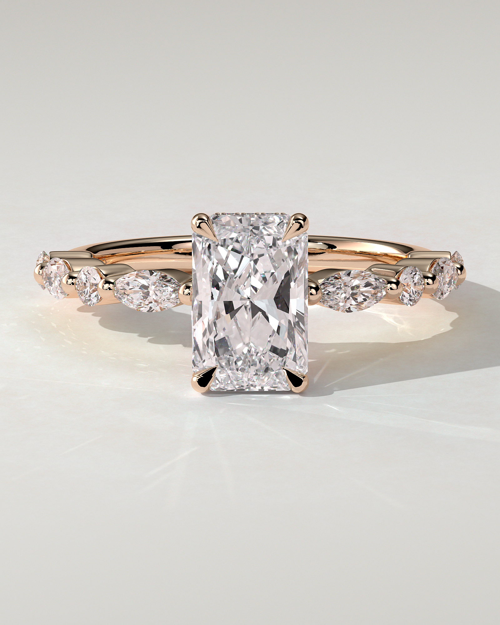 Kyla Solitaire Radiant Ring
