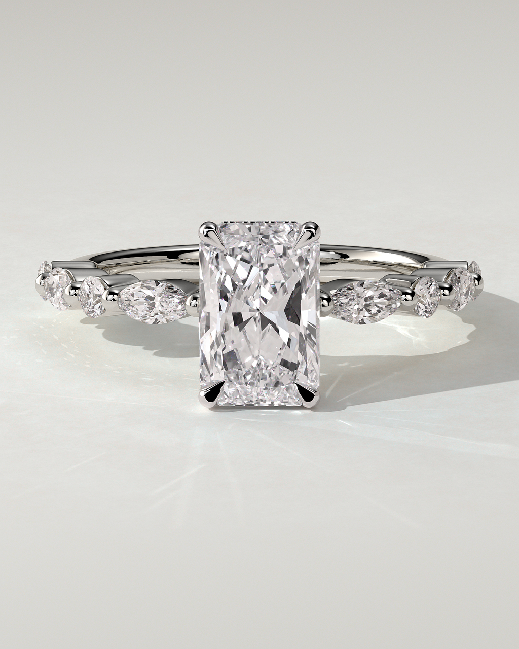Kyla Solitaire Radiant Ring