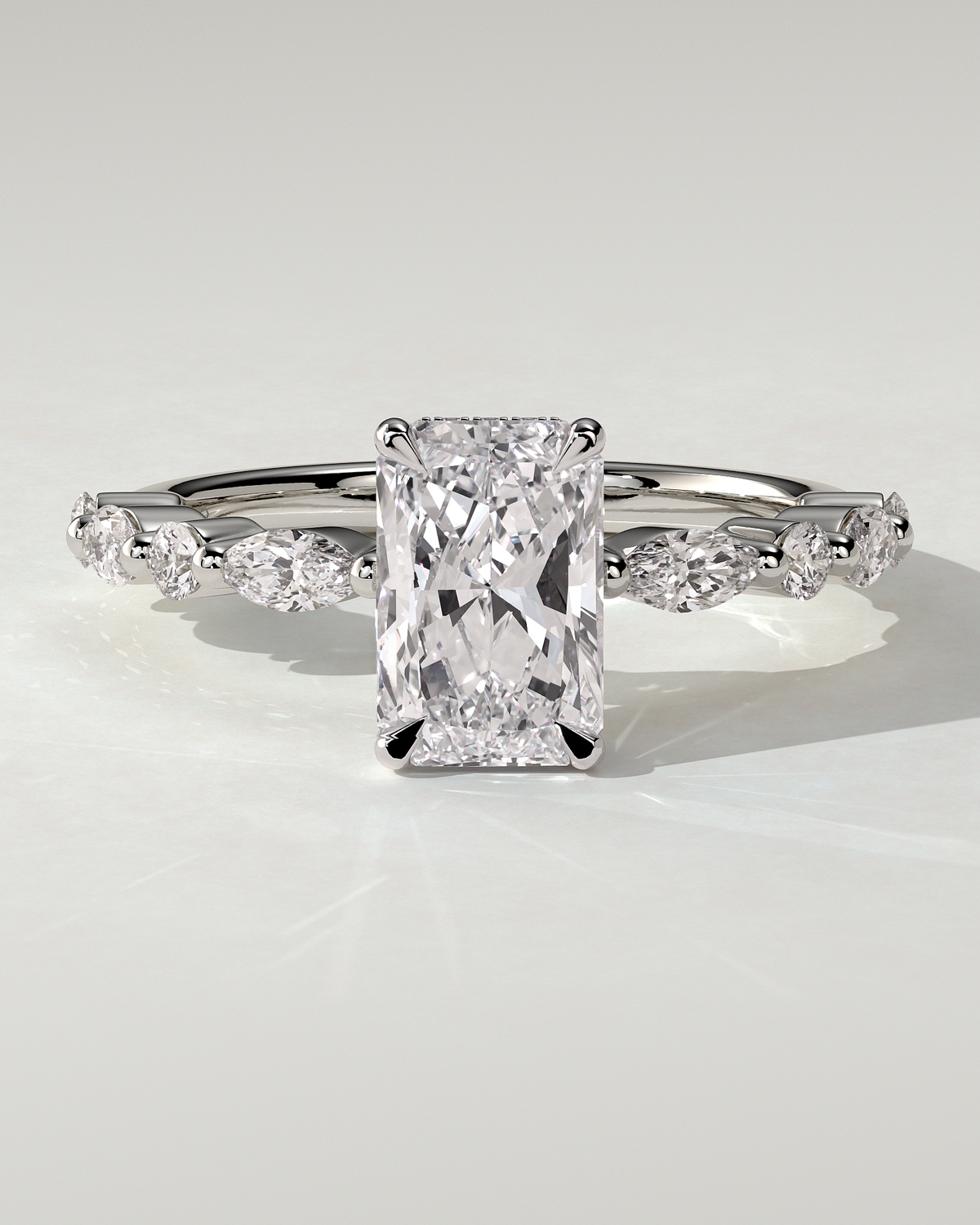 Kyla Solitaire Radiant Ring