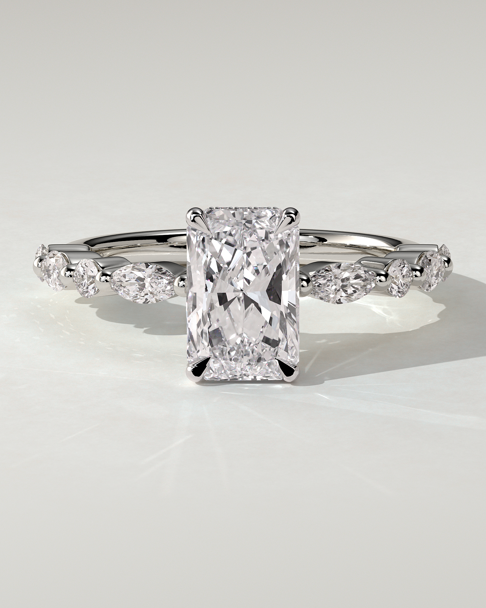 Kyla Solitaire Radiant Ring