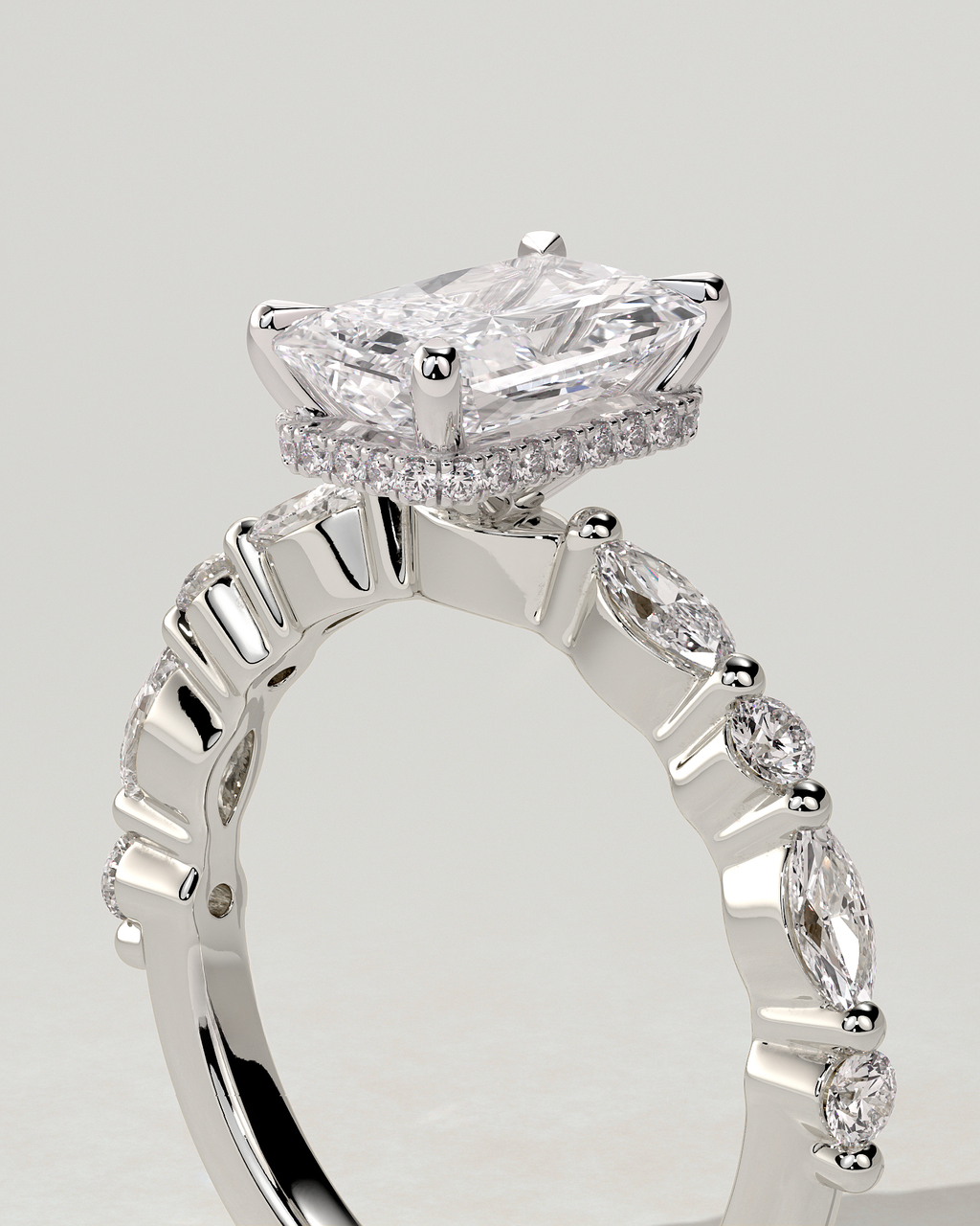 Kyla Solitaire Radiant Ring