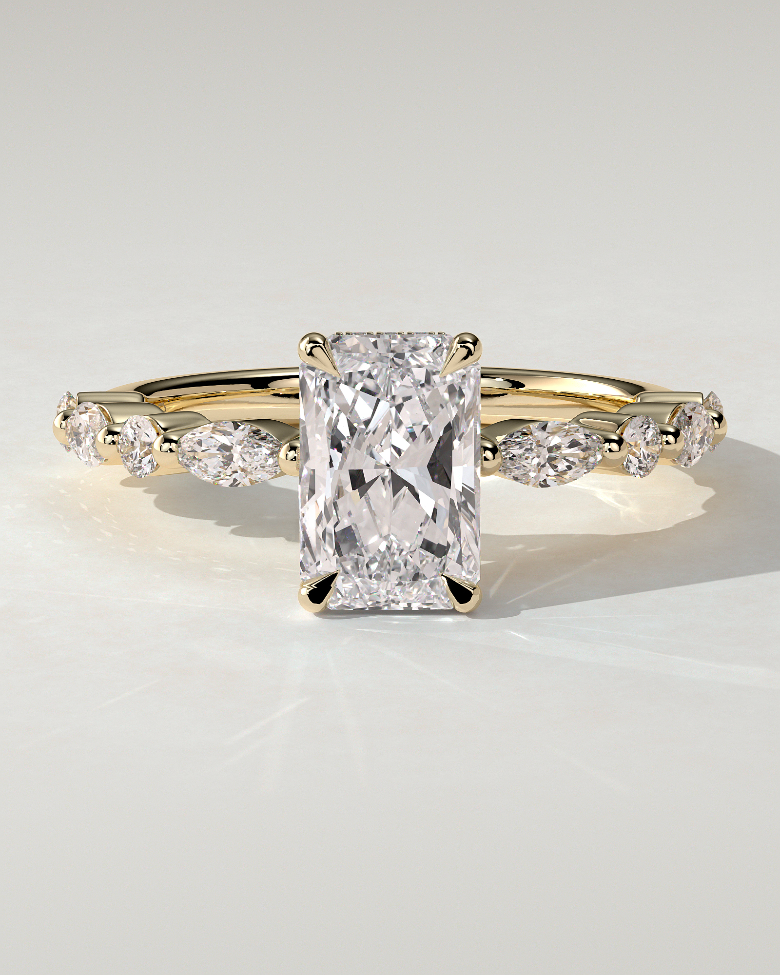 Kyla Solitaire Radiant Ring