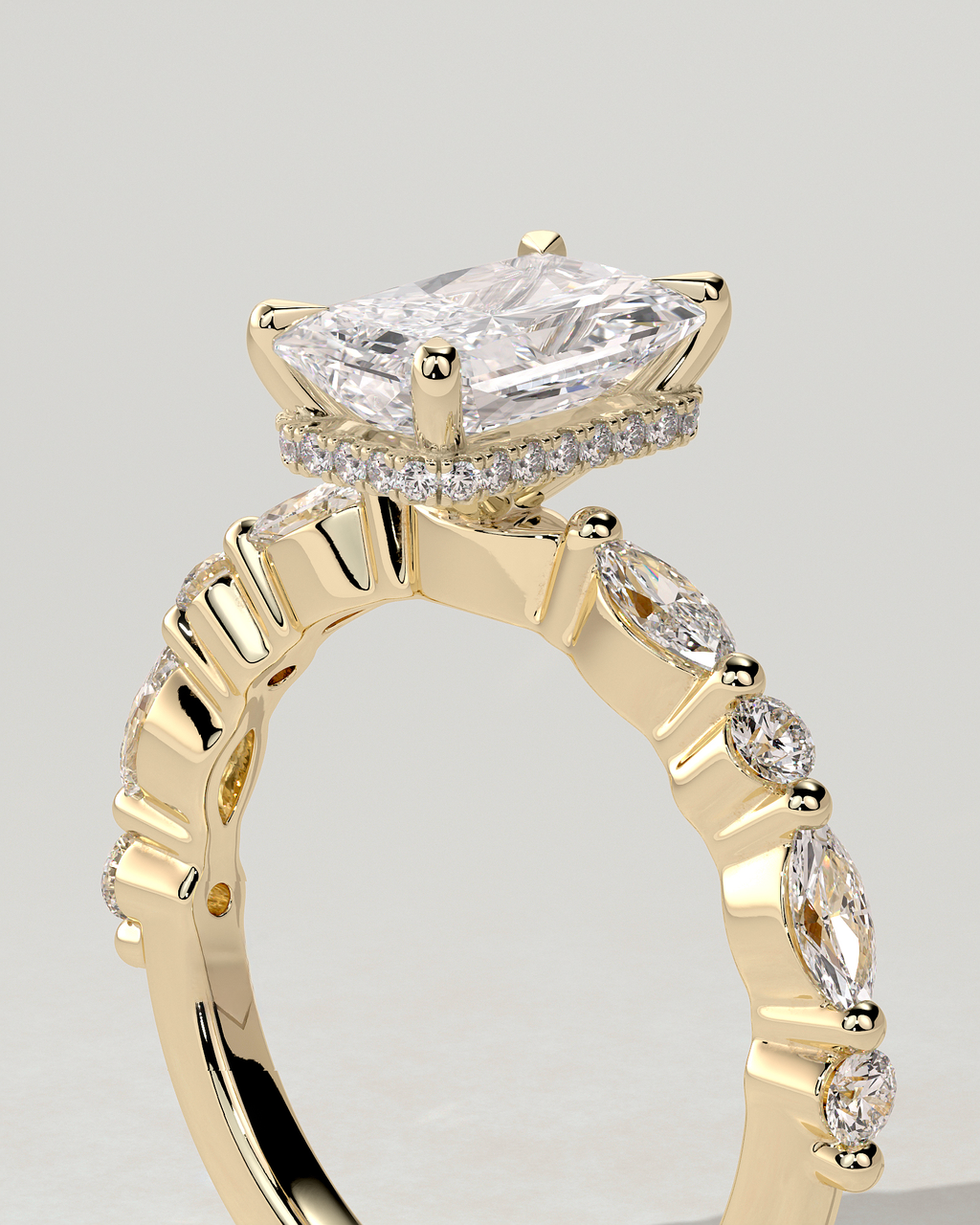 Kyla Solitaire Radiant Ring