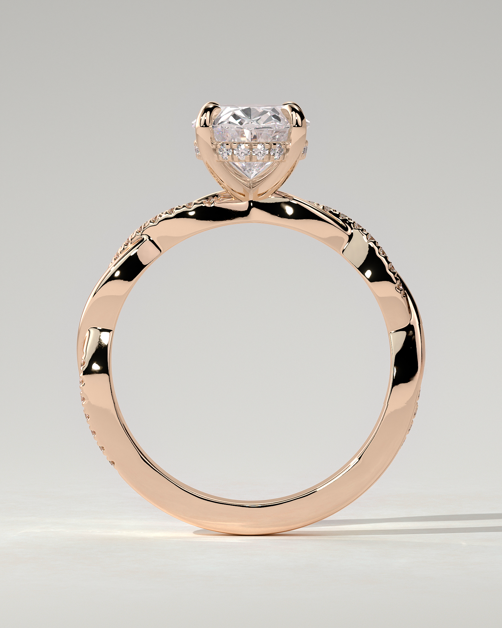 Lara Solitaire Oval Ring