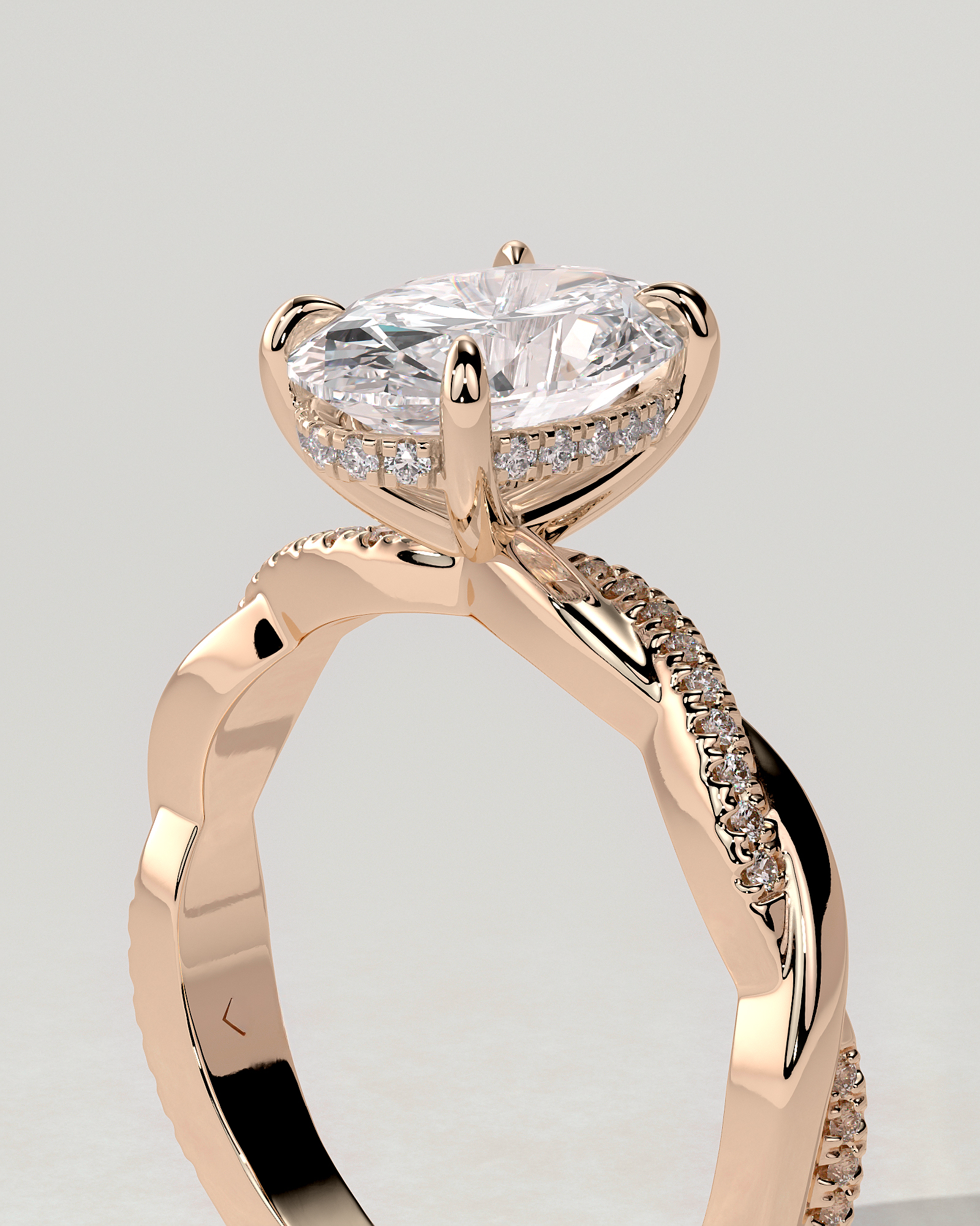 Lara Solitaire Oval Ring