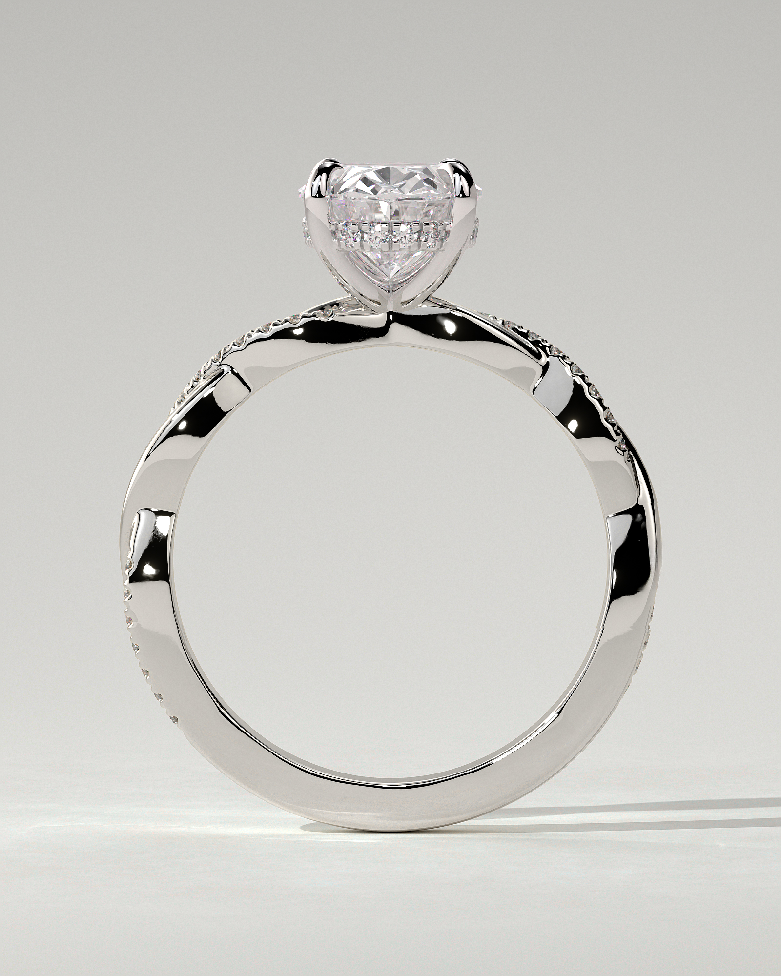 Lara Solitaire Oval Ring