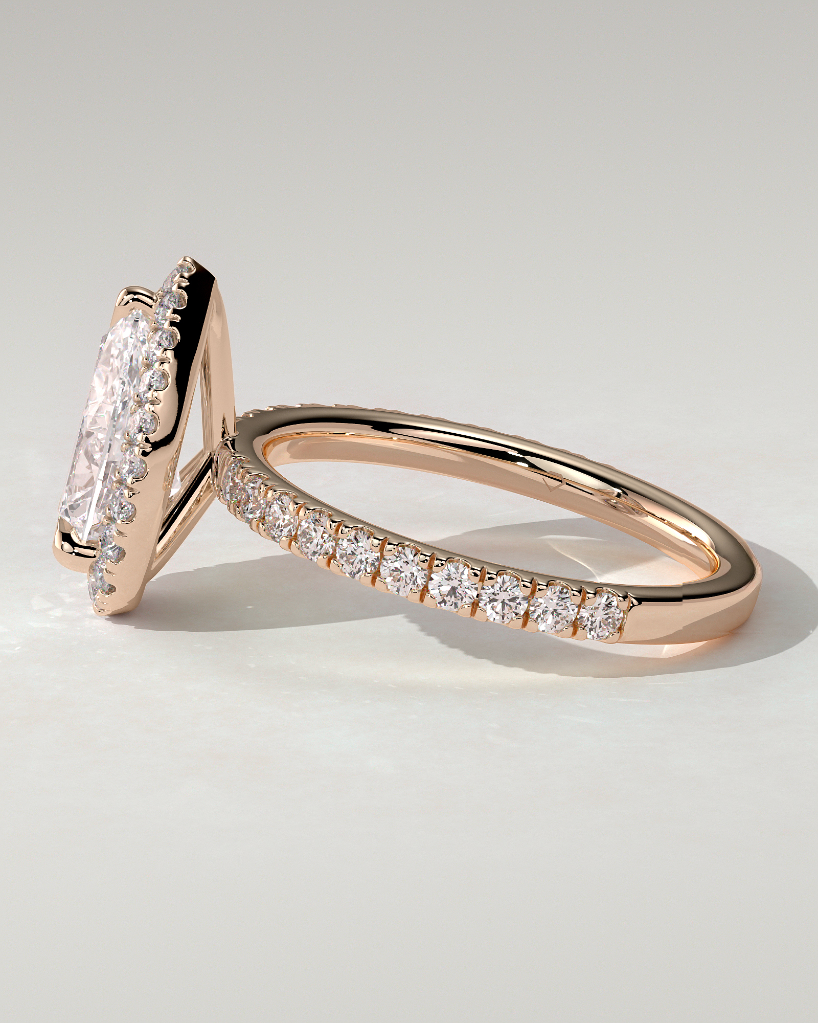 Lauren Halo Pear Ring