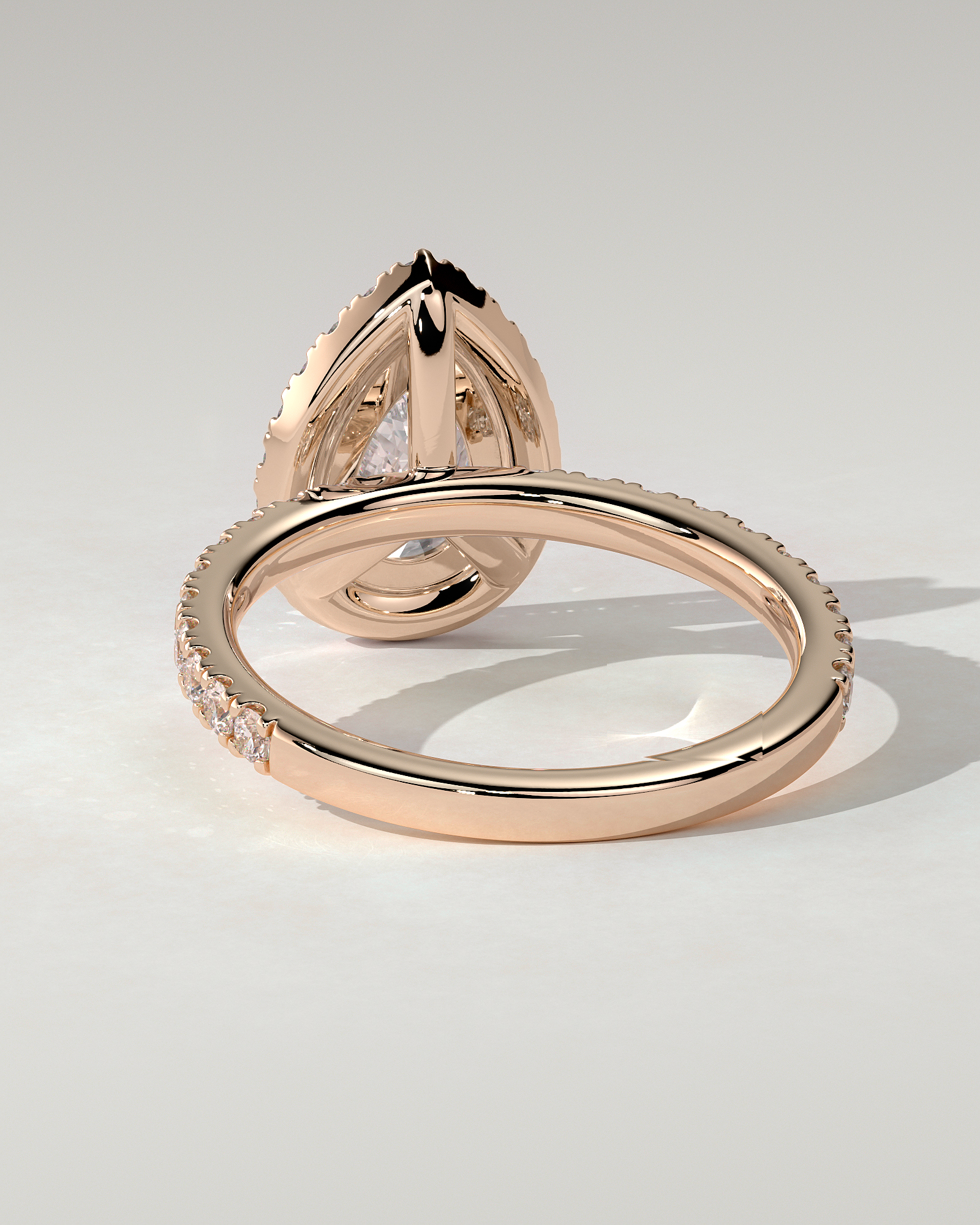 Lauren Halo Pear Ring