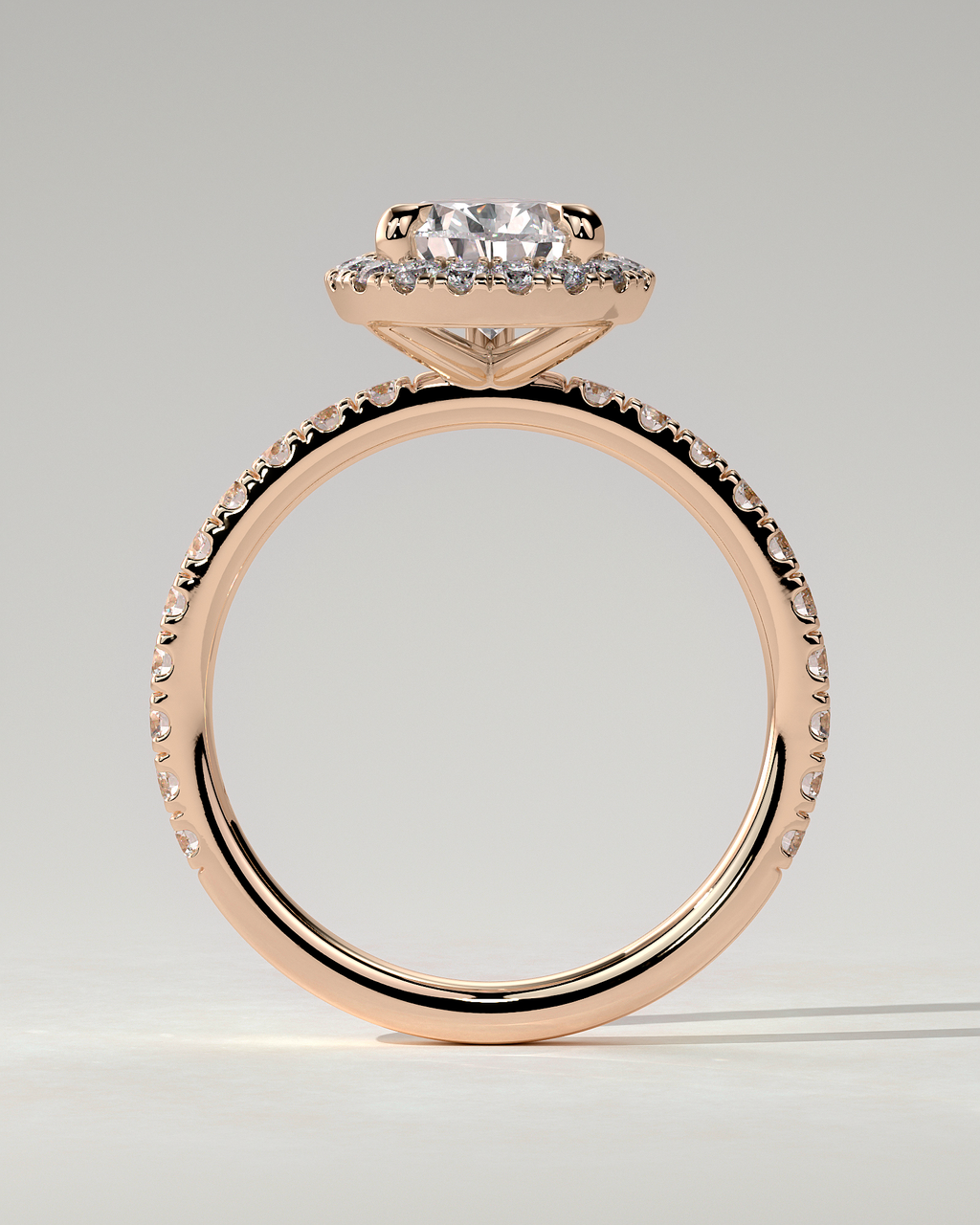 Lauren Halo Pear Ring