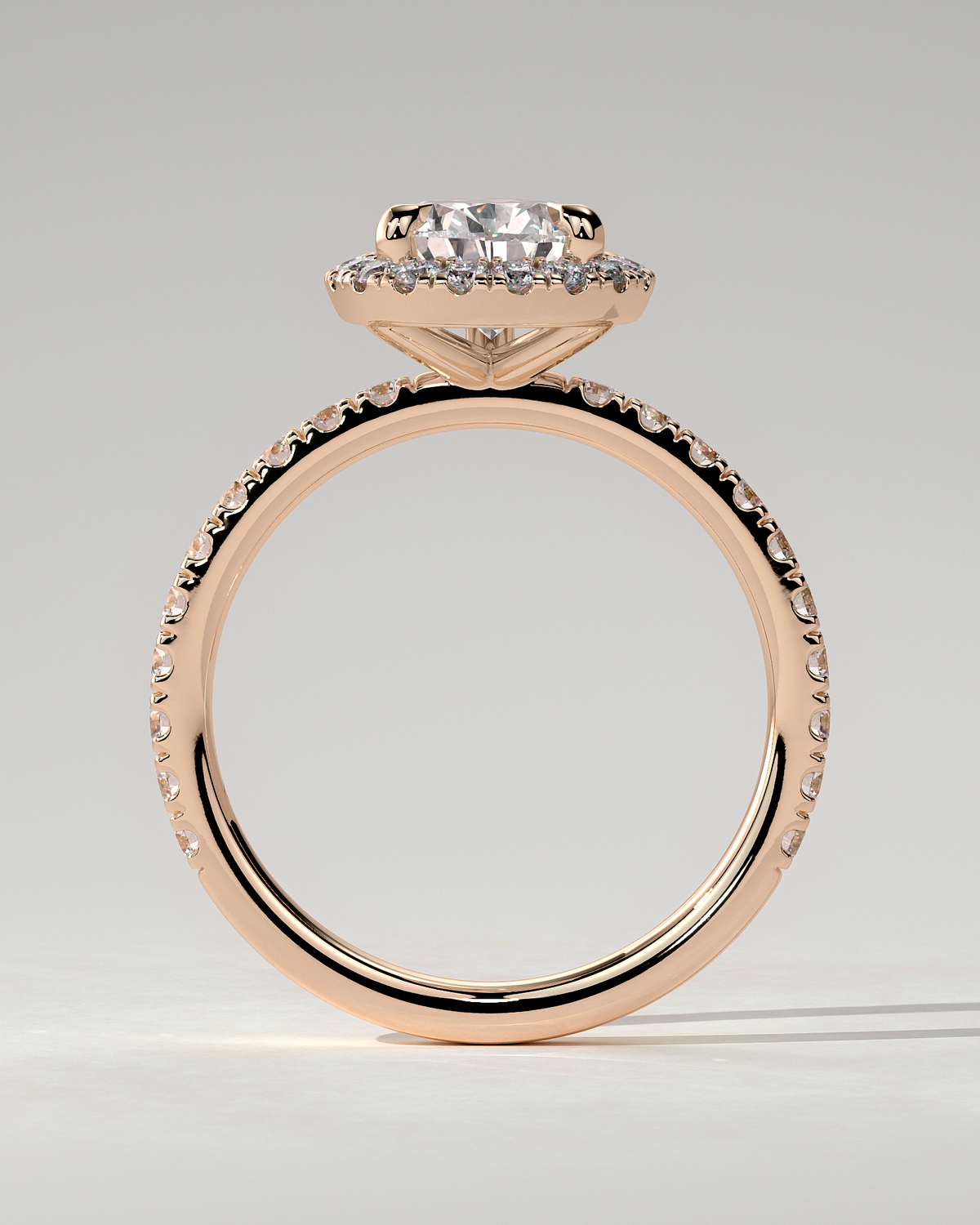 Lauren Halo Pear Ring