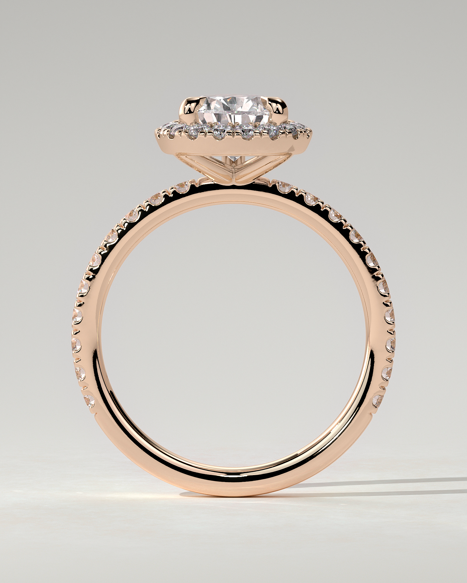 Lauren Halo Pear Ring