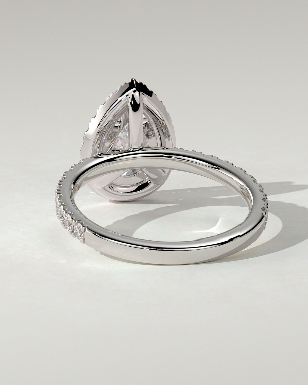 Lauren Halo Pear Ring
