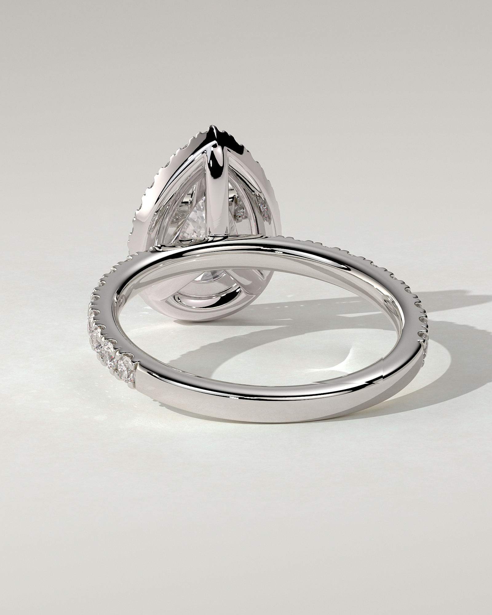 Lauren Halo Pear Ring