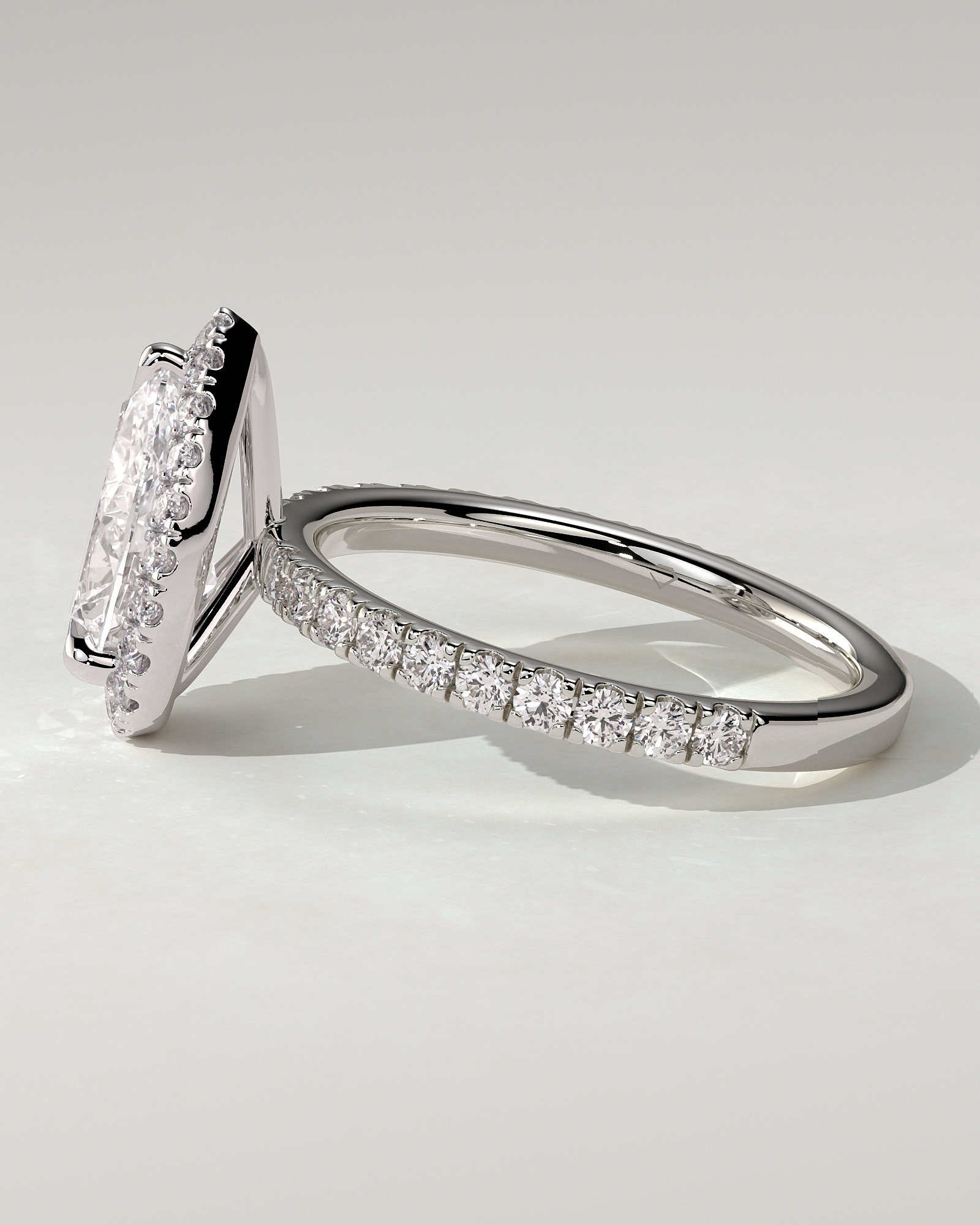 Lauren Halo Pear Ring