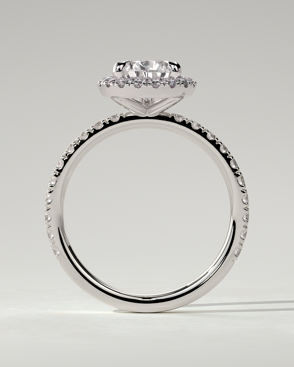 Lauren Halo Pear Ring