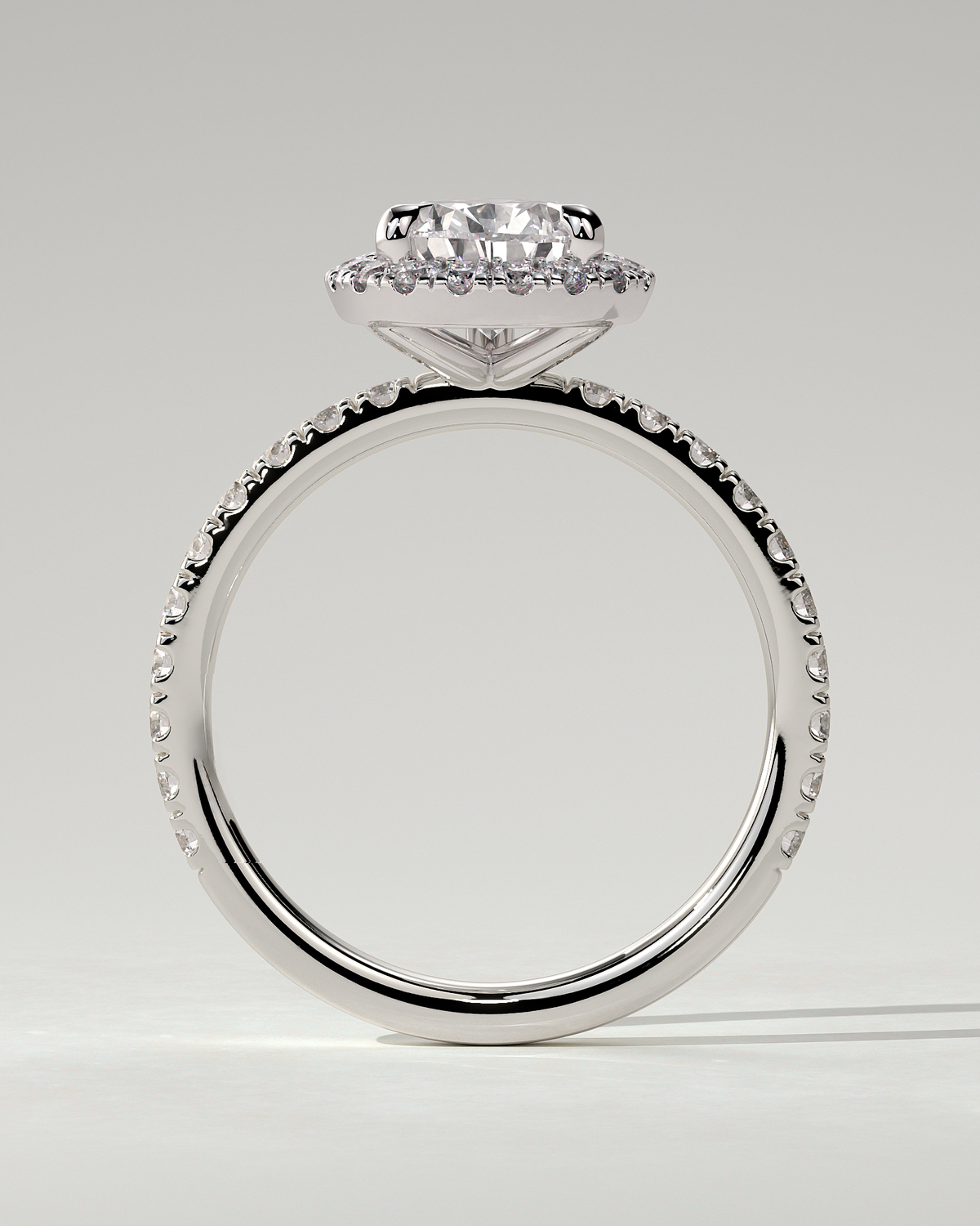 Lauren Halo Pear Ring
