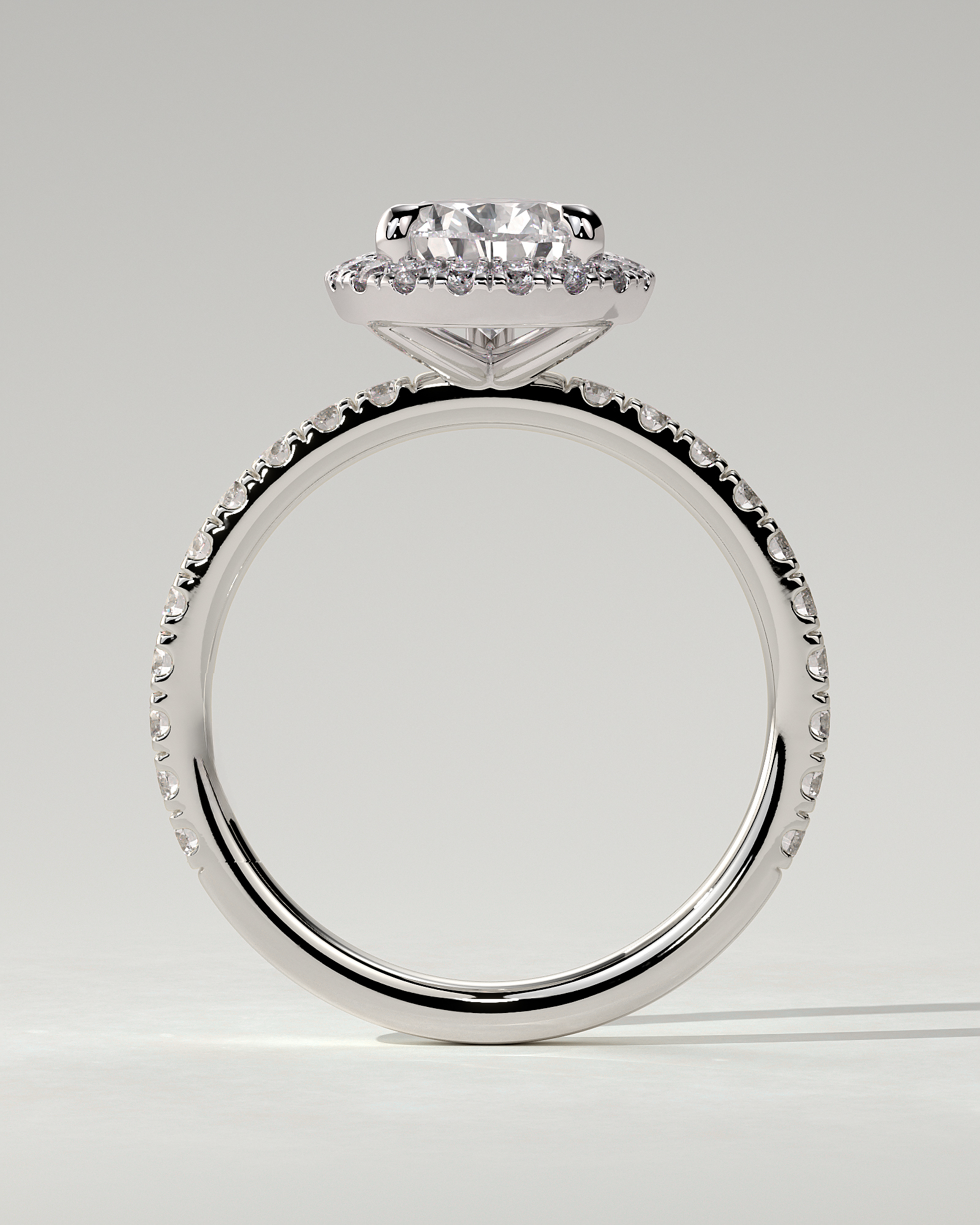 Lauren Halo Pear Ring