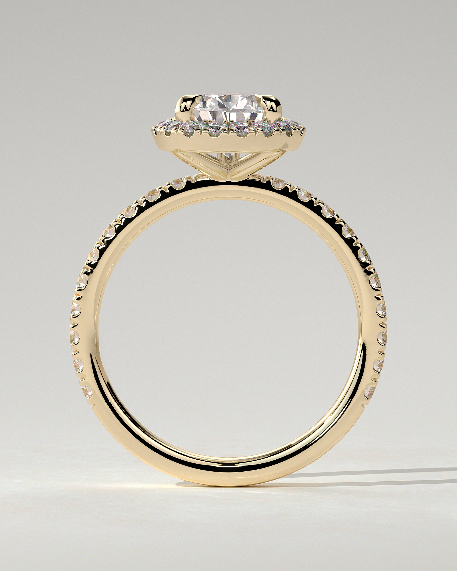 Lauren Halo Pear Ring