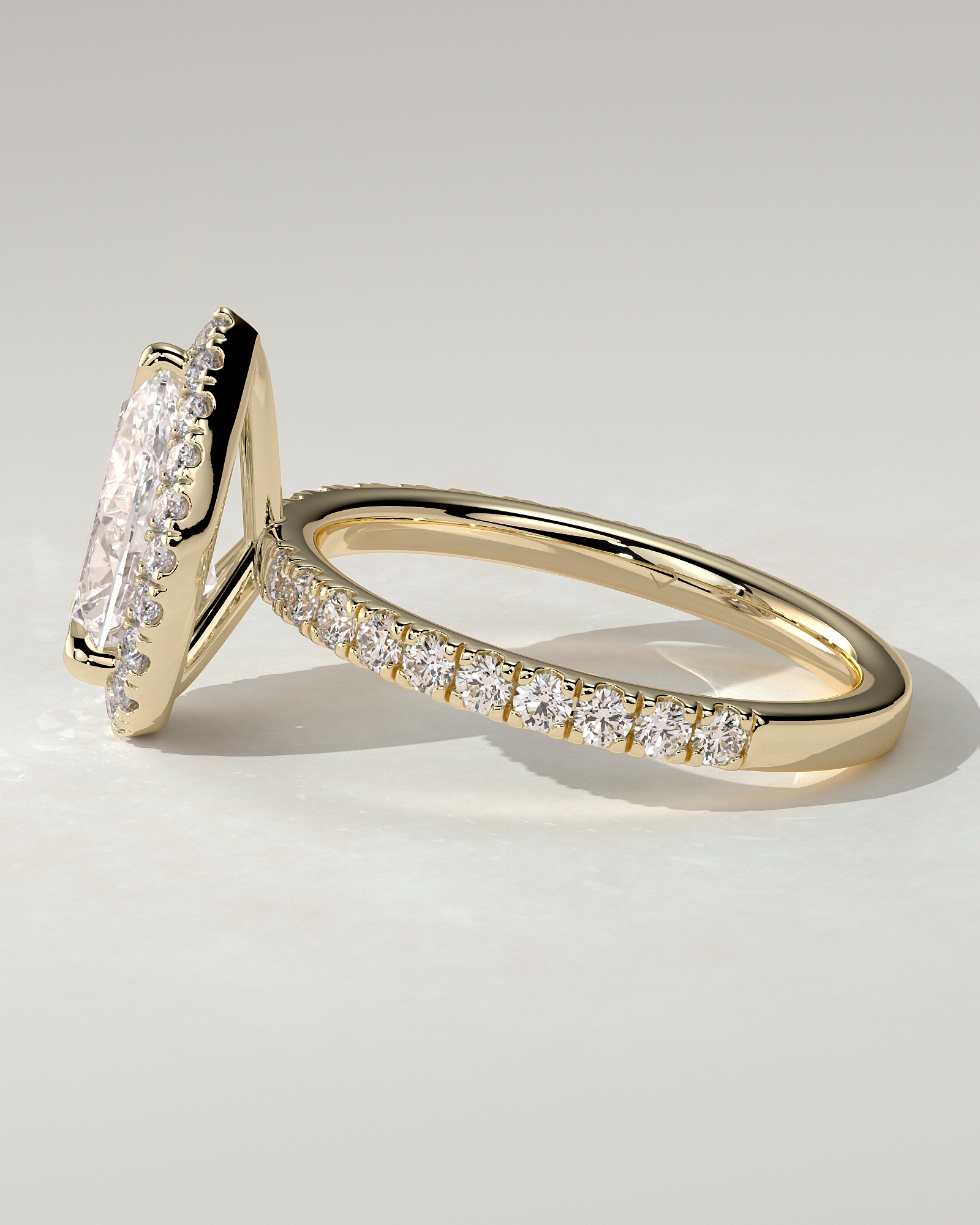 Lauren Halo Pear Ring