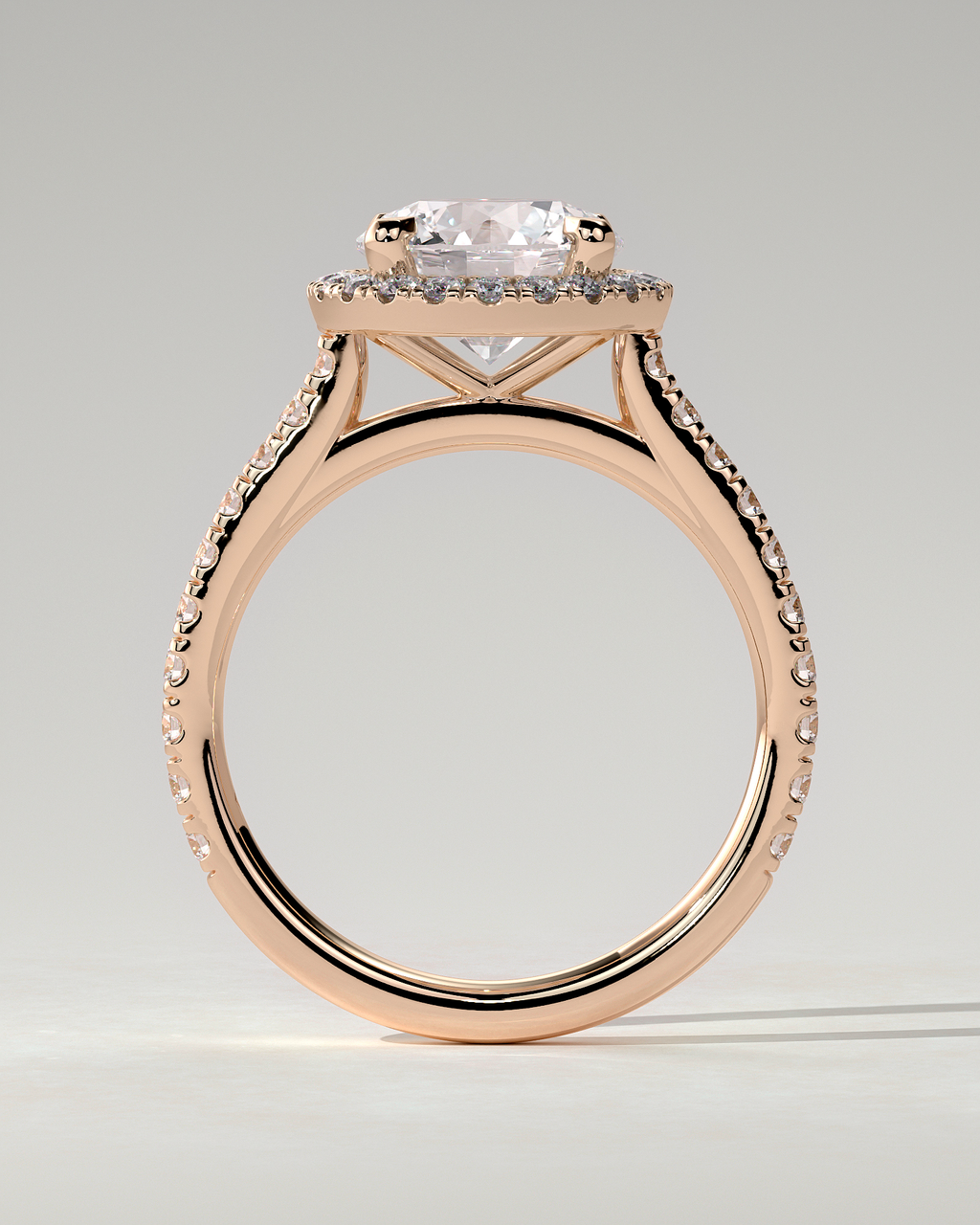 Leah Halo Round Ring