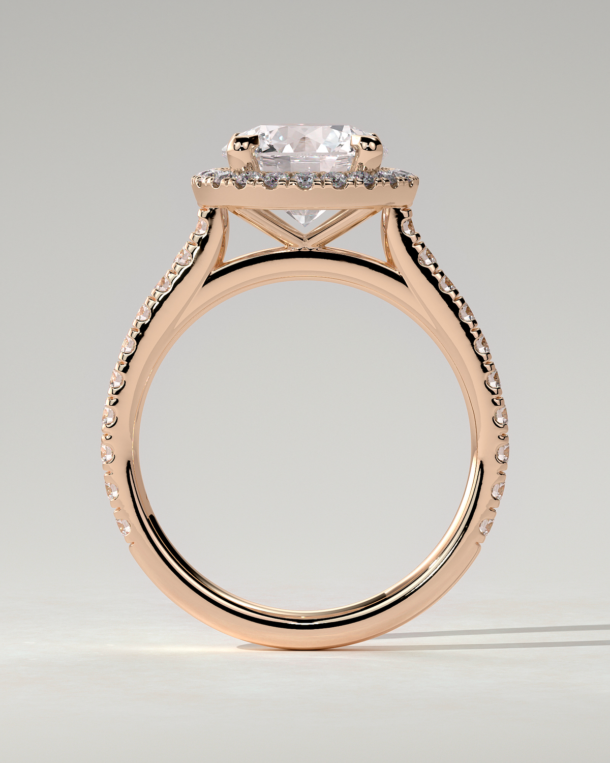 Leah Halo Round Ring