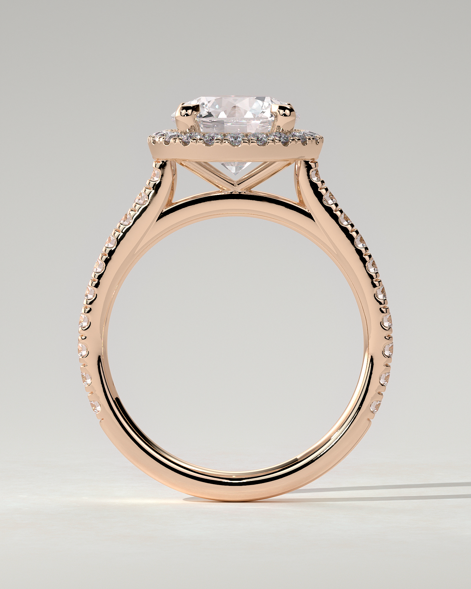 Leah Halo Round Ring