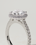 Leah Halo Round Ring